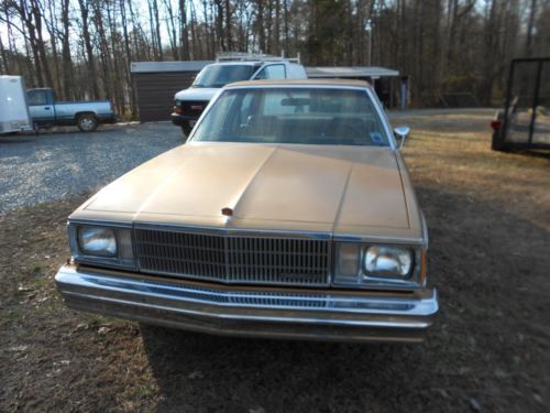 Buy Used 1980 Chevrolet Malibu Classic Sedan 4 Door 3 8l Brown