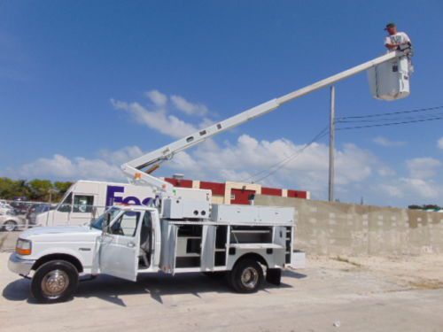 Ford super duty *telsta* 35&#039; bucket truck - utility service bed - onan generator