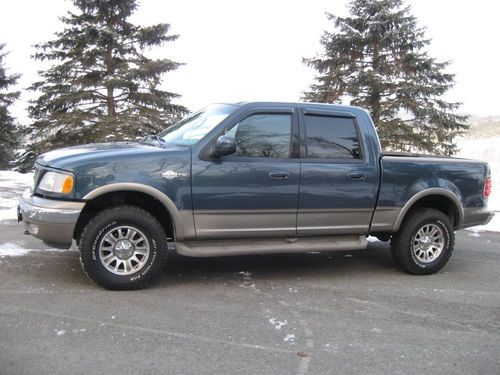 2002 ford f-150 king ranch crew cab 4wd remote starter low miles  no reserve