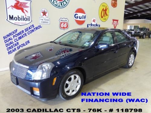 2003 cts,v6,automatic,sunroof,leather,onstar,16in wheels,76k,we finance!!