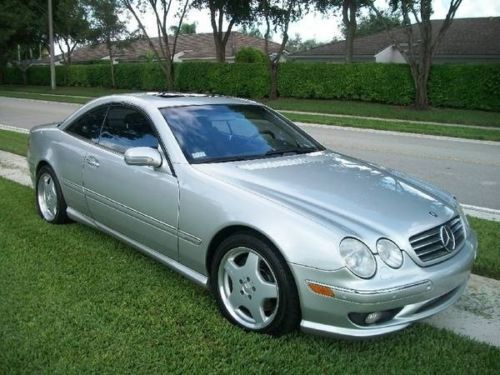 2001 silver beautiful mercedes cl600 v12 134k miles, black leather, coupe