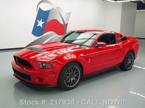 2012 ford mustang shelby gt500 6speed leather nav 4k mi texas direct auto