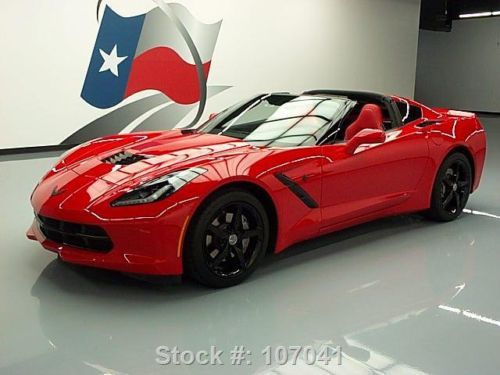 2014 chevy corvette stingray 7-speed red leather 4k mi texas direct auto