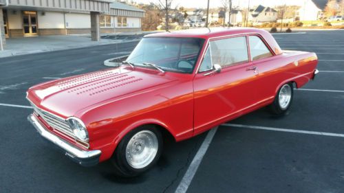 1965 chevy nova,2 door post,new paint,motor,transmission,runs and drives perfect