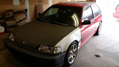 1991 honda civic 3dr hatchback supercharged obd1 custom modified needs work