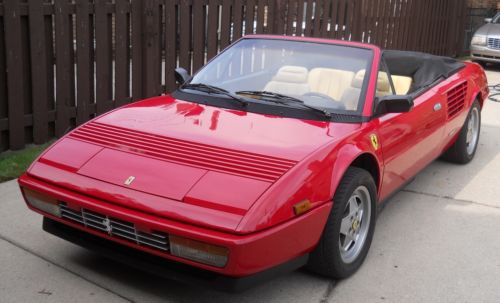 1987 ferrari mondial cabriolet 3.2 low miles recent major service inspected 49k