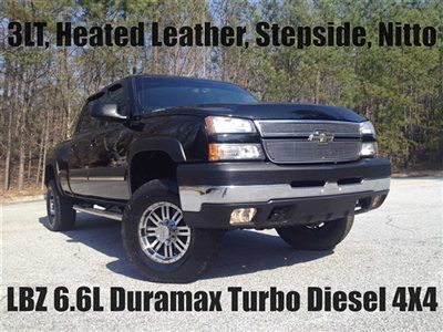 Lbz duramax diesel 4x4 heated leather bose stepside 6 speed auto allison nitto's