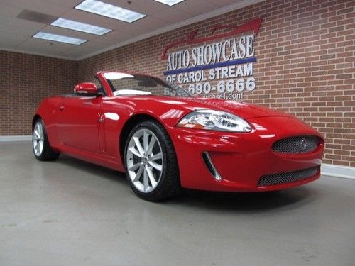 2010 jaguar xkr convertible navigation salsa red factory warranty.