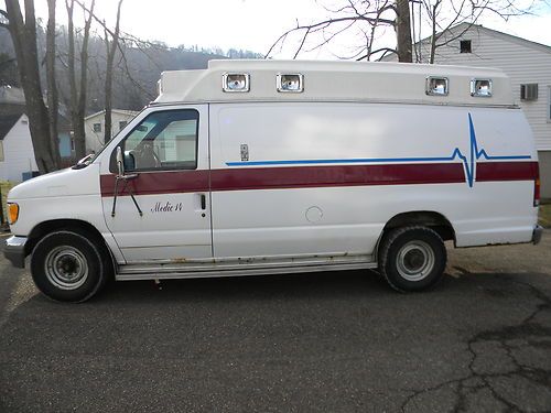 1994 ford econoline e-350 one ton diesel van (former ambulance) no reserve