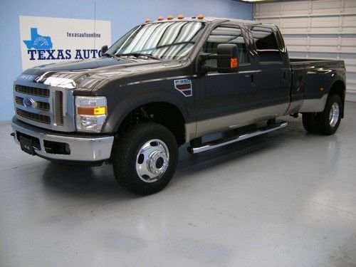 We finance!! 2008 ford f-350 lariat 4x4 powerstroke diesel dually long bed 1 own