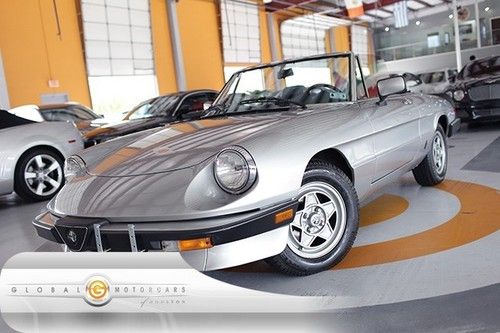 84 alfa romeo spider veloce convertible new-leather-int new-top new-transmission