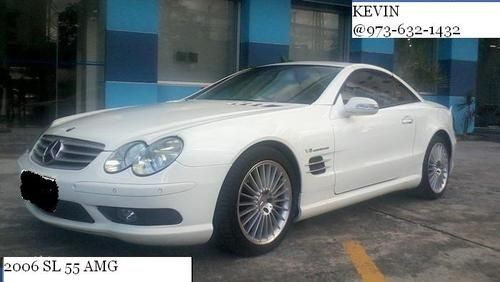2006 mercedes sl55 amg! white/blk panoramic low miles flawless