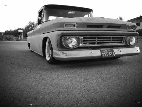 1962 chevy c10 shortbed bagged rat rod/shop truck california truck patina