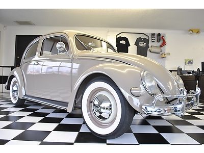 1957 vw beetle complete restoration oval window 12v immaculate zero rust