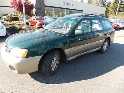 2001 subaru outback limited, no reserve, one owner, leather, heated seats