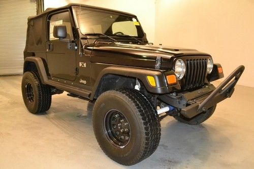 2004 jeep wrangler x 4x4 2door 6cyl 4.0l automatic cd 1 owner clean carfax