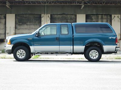 01 f250 supercab short bed 7.3l turbo diesel extended cab 4x4 xlt ecsb very nice