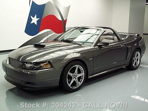 2003 ford mustang gt convertible leather dvd 20's 23k!! texas direct auto