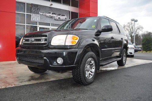 04 sequoia limited 4x4 black rear dvd $0 down $229/month!!
