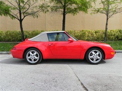 1995 993 911 carrera convertible guards red 1 owner rebuilt engine excellent $$$