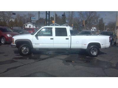 Crew cab ls 7.4l 4x4 4wd dually dual wheels 454 towing 5th wheel plate leather