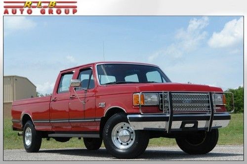1991 f-350 xlt lariat crew cab diesel 2wd one owner! low miles! must see!