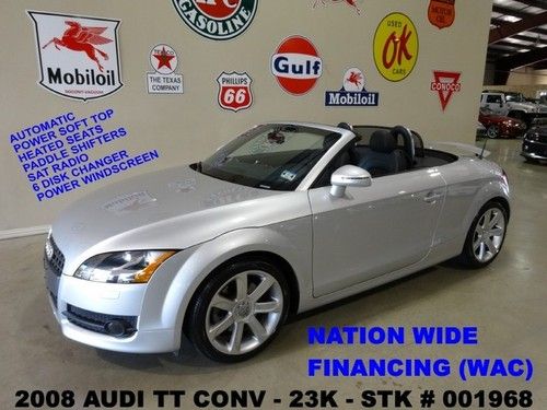 2008 tt conv,fwd,turbo,automatic,pwr top,htd lth,bose,18in whls,23k,we finance!