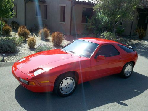 Porsche 928 s4 - 1988 - automatic - red on tan - 37,482 miles