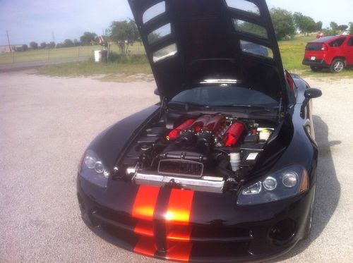 2008 600hp viper super car black w tangeriene kandy racing stripes only 4k miles