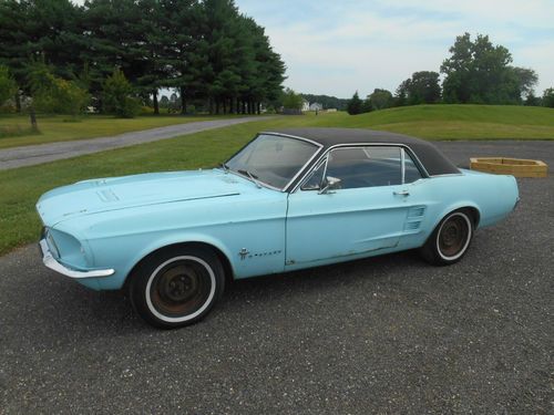 1967 mustang coupe selling at no reserve 2 owner project