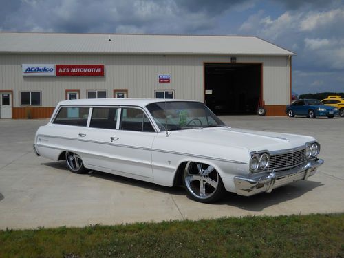 1964 chevy impala station wagon four door classic bagged custom wheels