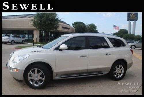 08 white pearl buick enclave cxl navi leather pano roof 3rd row