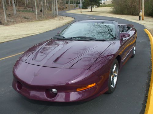 1996 pontiac trans am convertible 6-speed low miles 1 of 20 made