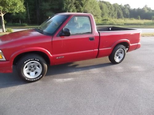 97 red 5-speed chevy s-10&gt; nice truck&gt; runs&gt; needs engine work &gt; call to drive *