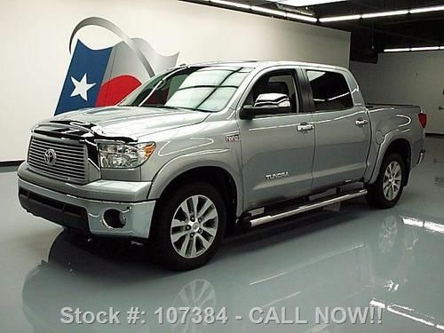 2011 toyota tundra ltd crewmax platinum nav 20's 29k mi texas direct auto