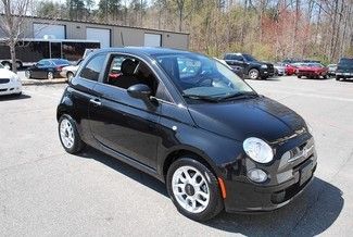 2012 fiat 500 pop blk/red 12k miles looks runs and drives great no reserve