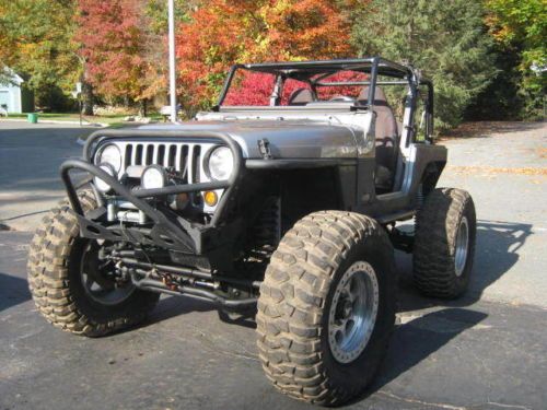 2000 jeep wrangler tj 1ton axles rock crawler coilovers comp cut stretched buggy