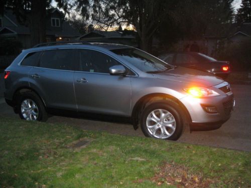 2011 mazda cx-9, awd, low miles, silver, sunroof, leather, bose audio