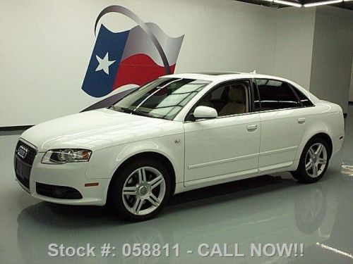 2008 audi a4 2.0t s-line auto htd leather sunroof 63k texas direct auto