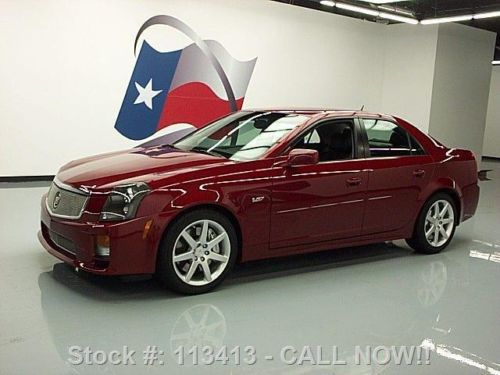 2005 cadillac cts-v 6-speed htd leather navigation 42k texas direct auto