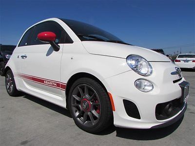 13 fiat 500 abarth white with only 10k miles
