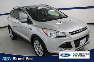14 escape titanium 4x2, 2.0l turbo 4 cylinder, leather, pano roof, clean 1 owner
