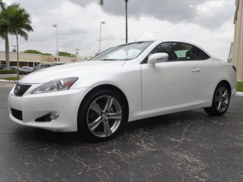 2012 lexus is 250c leather  warranty clean carfax i owner