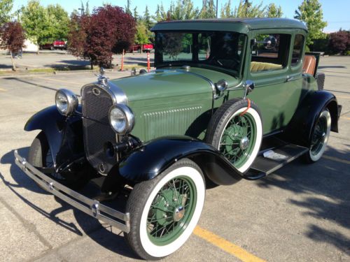 Model a, coupe, rumbel seat, deluxe