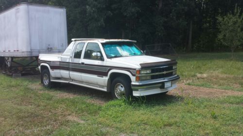 1993 chevrolet c3500 silverado extended cab dually pickup 2-door 7.4l 454