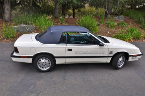 1987 chrysler lebaron convertible indy 500 pace car