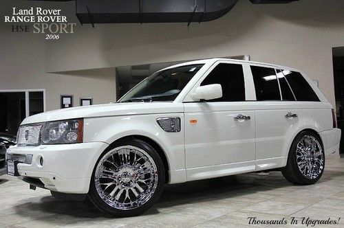 2006 land rover range rover sport hse white thousands in upgrade$ chromes loaded