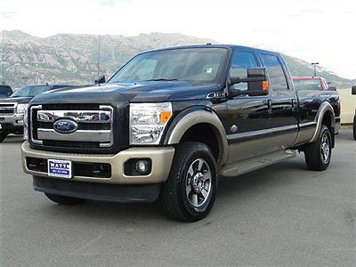 Ford crew cab king ranch 4x4 powerstroke diesel leather navigation longbed auto