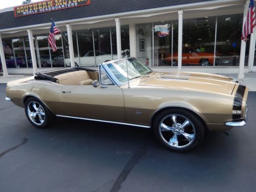 1967 chevrolet camaro convertible granada gold 350 4 speed tach 12 bolt