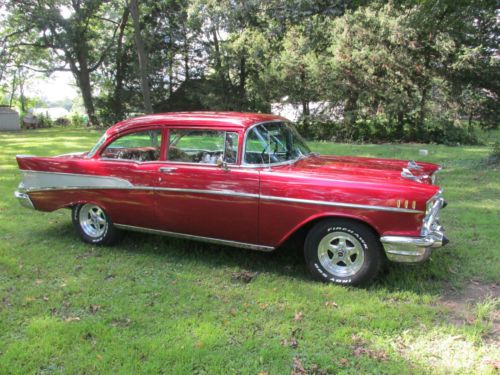 1957 chevy original engine dual quads original metal rust free see video 56 55